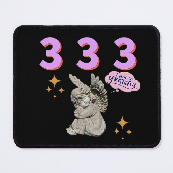 Item preview, 333 Angel Number Design | Aesthetic | Manifest | Manifestation | Grateful | Angels | Spiritual | Gratitude Journals | Pink |  tshirts, mugs, stickers, posters designed and sold by TeenLake.