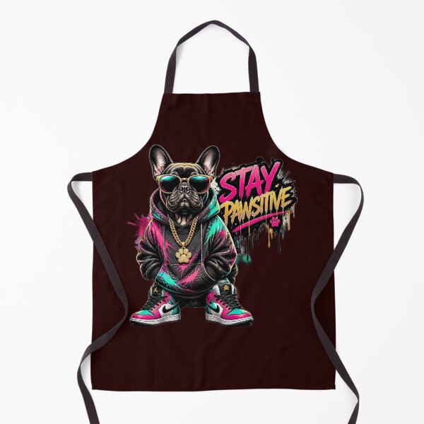 Item preview, Stay Pawsitive – Streetwear Hip-Hop French Bulldog Art designed and sold by RobertArt08.