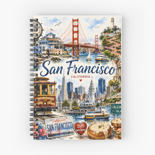 Item preview, San Francisco California Travel Pattern designed and sold by TinyWeird.