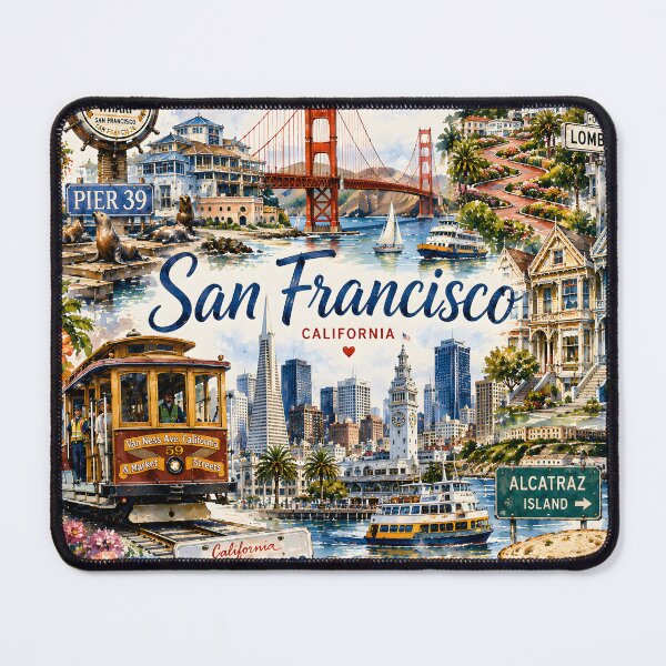 Item preview, San Francisco California Travel Pattern designed and sold by TinyWeird.