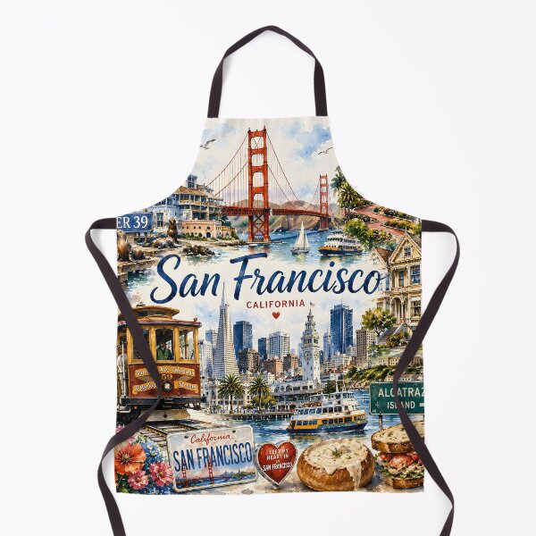 Item preview, San Francisco California Travel Pattern designed and sold by TinyWeird.