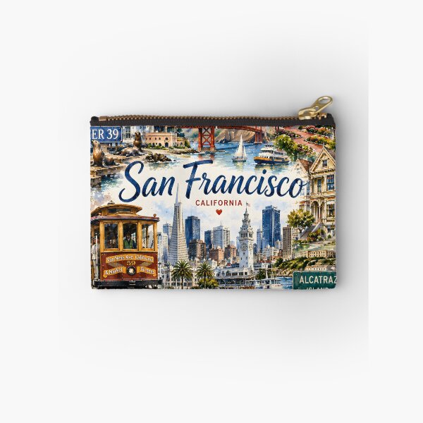 Item preview, San Francisco California Travel Pattern designed and sold by TinyWeird.