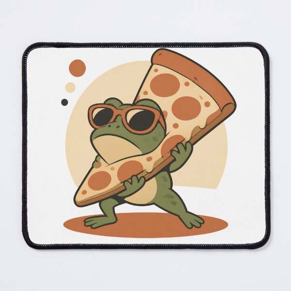 Item preview, Funny Frog Pizza Party designed and sold by Catchy-Couture.