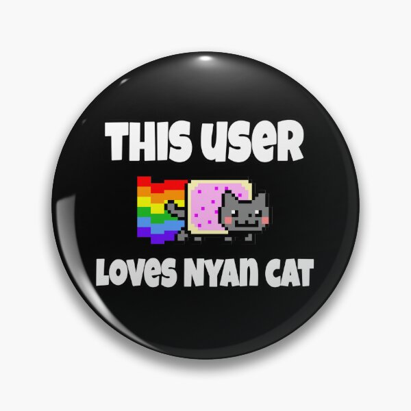 Item preview, Original I LOVE Nyan Cat Pixel Art Y2K Retro Internet Aesthetic designed and sold by TrxshWear.