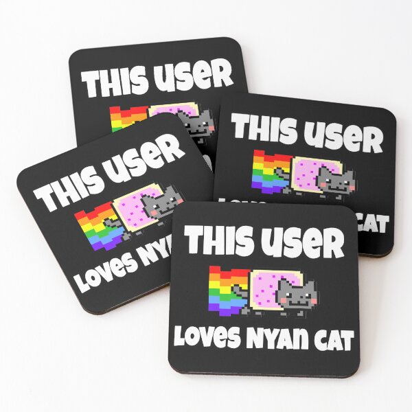 Item preview, Original I LOVE Nyan Cat Pixel Art Y2K Retro Internet Aesthetic designed and sold by TrxshWear.
