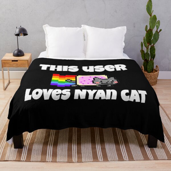 Item preview, Original I LOVE Nyan Cat Pixel Art Y2K Retro Internet Aesthetic designed and sold by TrxshWear.