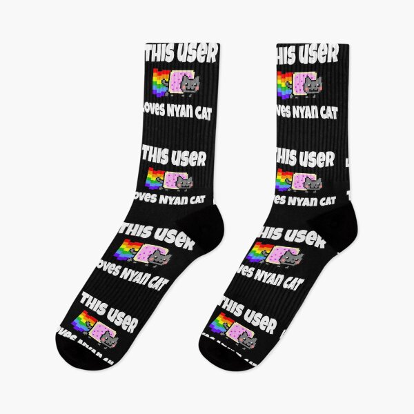 Item preview, Original I LOVE Nyan Cat Pixel Art Y2K Retro Internet Aesthetic designed and sold by TrxshWear.