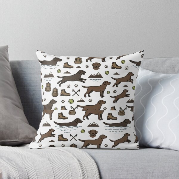Item preview, Chocolate Labrador Hiking Adventure Pattern - Outdoor Dog Lover designed and sold by mood-draftsman.