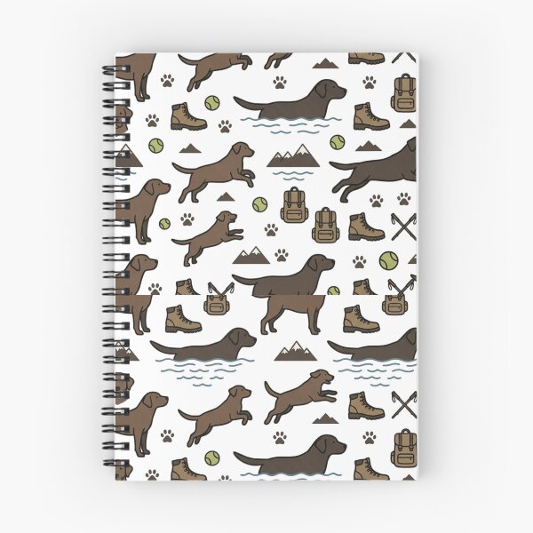 Item preview, Chocolate Labrador Hiking Adventure Pattern - Outdoor Dog Lover designed and sold by mood-draftsman.