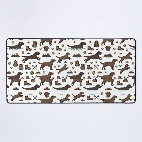 Item preview, Chocolate Labrador Hiking Adventure Pattern - Outdoor Dog Lover designed and sold by mood-draftsman.