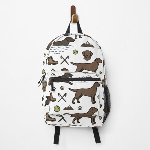 Item preview, Chocolate Labrador Hiking Adventure Pattern - Outdoor Dog Lover designed and sold by mood-draftsman.