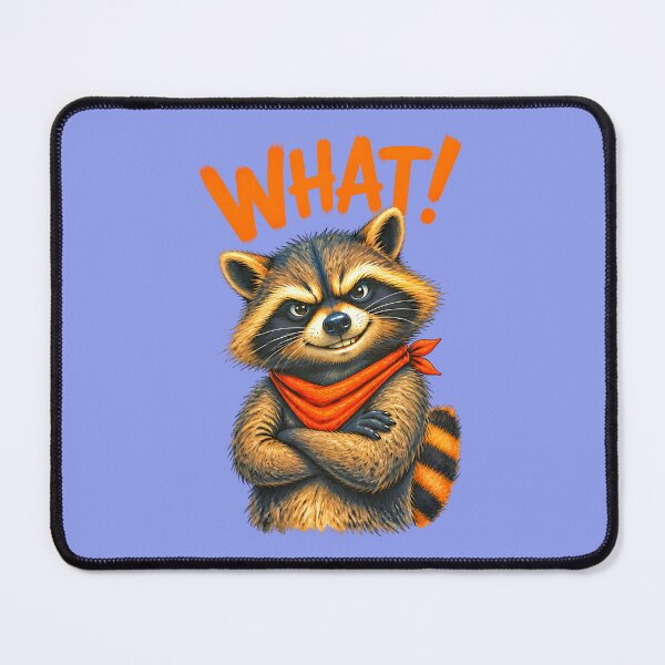 Item preview, WHAT! DEFIANT RACCOON DESIGN 4 designed and sold by DigitalandPhoto.