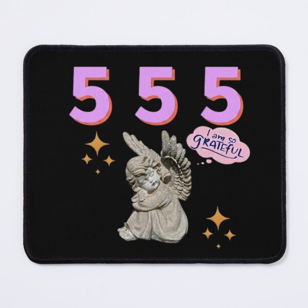 Item preview, 555 Angel Number Design | Aesthetic | Manifest | Manifestation | Grateful | Angels | Spiritual | Gratitude Journals | Pink | tshirts, mugs, stickers, posters designed and sold by TeenLake.