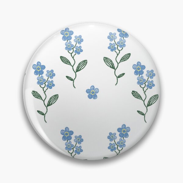 Item preview, Blue beaded floral designed and sold by ALNMD.