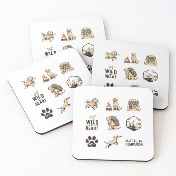 Item preview, Labrador Adventure Club 3x3 Hiking Camping Dog Sticker Sheet Aesthetic designed and sold by mood-draftsman.
