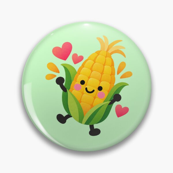 Item preview, Cute Corn Vegetable Lover Funny Garden Design – Kawaii Corn Foodie Meme designed and sold by StickyDelights.