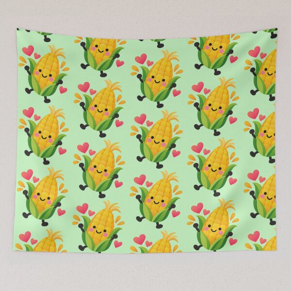 Item preview, Cute Corn Vegetable Lover Funny Garden Design – Kawaii Corn Foodie Meme designed and sold by StickyDelights.