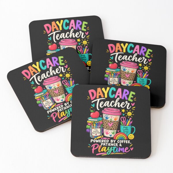 Item preview, Daycare Teacher - Powered by Coffee Patience & Playtime designed and sold by SidTastic .