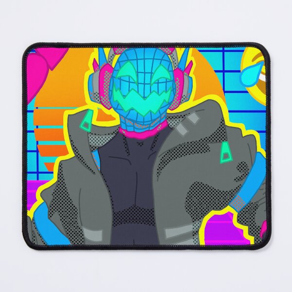 Item preview, cyber DJ illustration designed and sold by NineRavensArt.