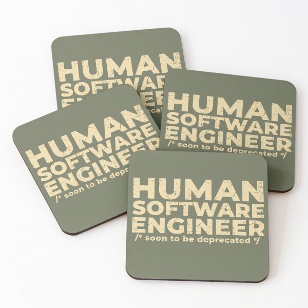Item preview, Funny Programmer Human Software Engineer Deprecated designed and sold by Nerd Shizzle.