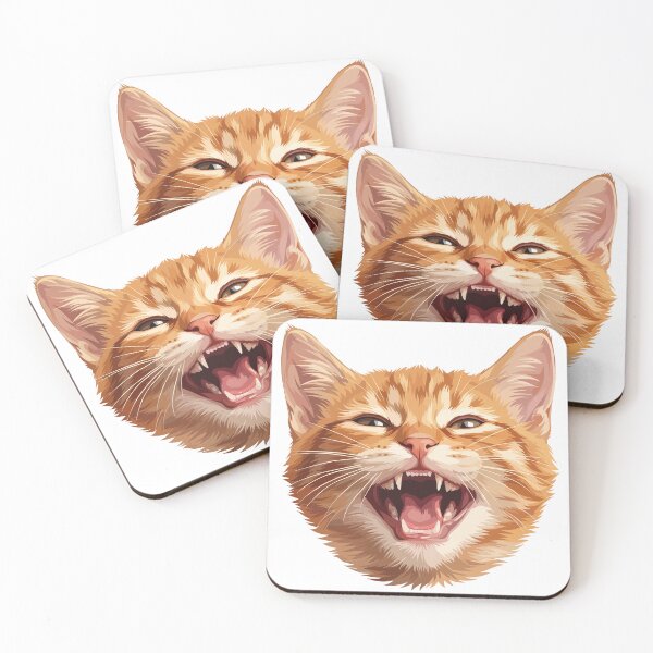 Item preview, LAUGHING ORANGE CAT FUNNY MEME designed and sold by StudioDWS.