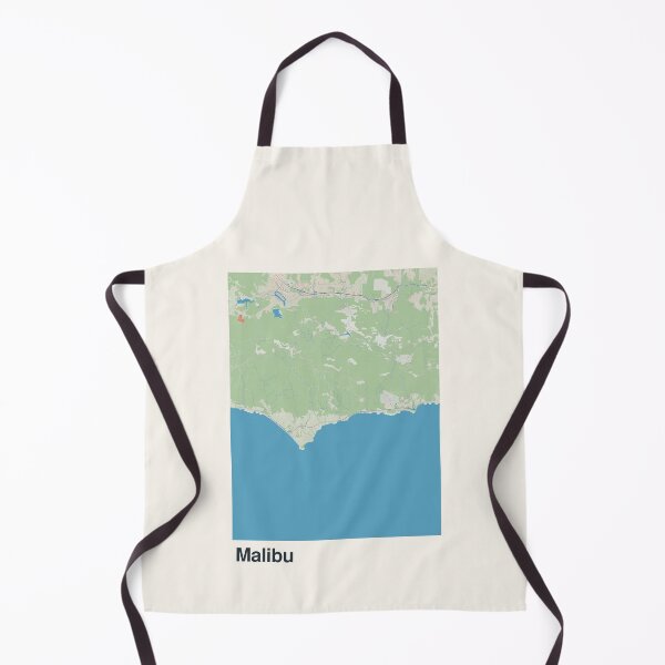Artikelvorschau, Minimalistische Kartenkunst aus Malibu entworfen und verkauft von MapsNerd.