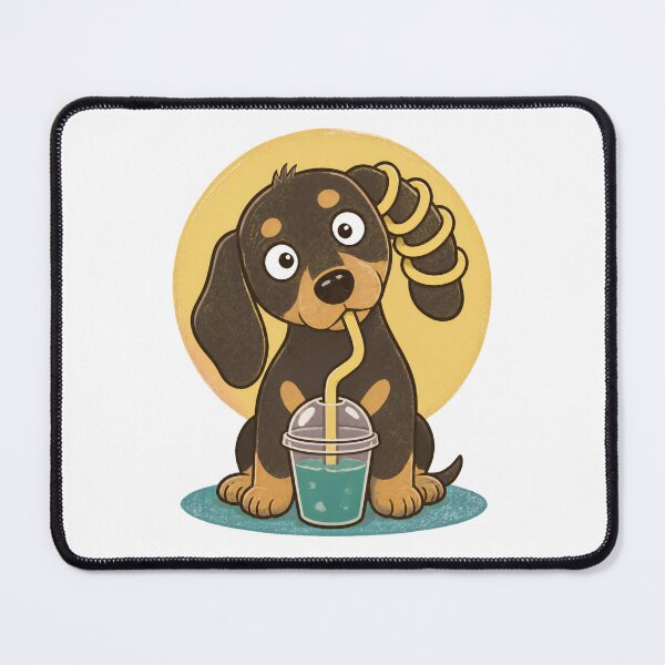 Item preview, Confused Dog With A Giant Straw designed and sold by Catchy-Couture.