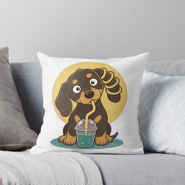 Item preview, Confused Dog With A Giant Straw designed and sold by Catchy-Couture.