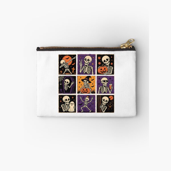 Item preview, Funny Skeleton Grid Retro Halloween Vintage Spooky Season Design designed and sold by MAPDDesigns.