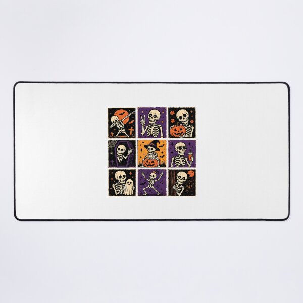Item preview, Funny Skeleton Grid Retro Halloween Vintage Spooky Season Design designed and sold by MAPDDesigns.