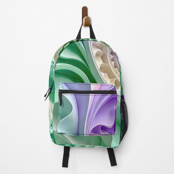 Item preview,  Mint Green and Violet Geometric Spiral designed and sold by Vicky Brago-Mitchell®.