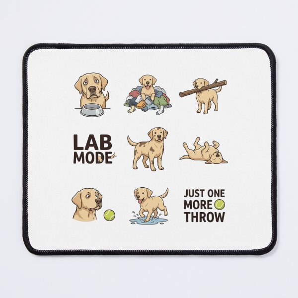 Item preview, Funny Yellow Labrador Daily Life Sticker Pack - Lab Mode Retriever Art designed and sold by mood-draftsman.