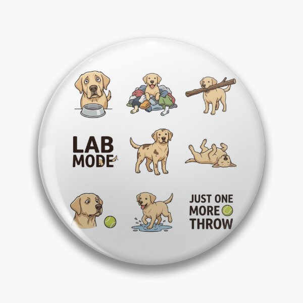 Item preview, Funny Yellow Labrador Daily Life Sticker Pack - Lab Mode Retriever Art designed and sold by mood-draftsman.