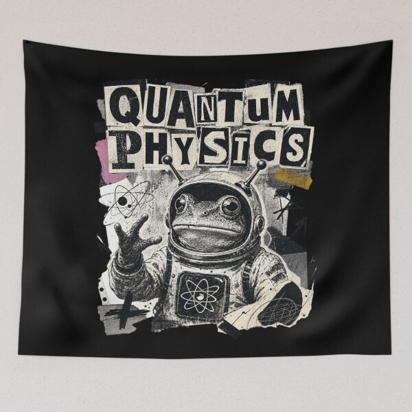 Item preview, Quantum Physics Frog Astronaut Collage T-Shirt | Funny Science Teacher Physics Major Space Toad Gift designed and sold by illeN-Art-World.