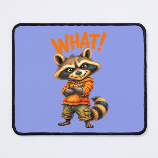 Item preview, WHAT! DEFIANT RACCOON DESIGN 5 designed and sold by DigitalandPhoto.
