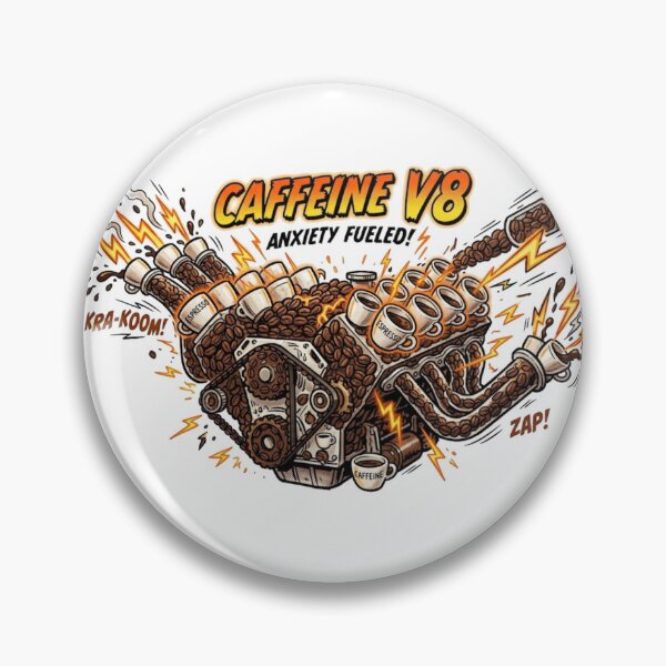 Item preview, Caffeine V8 Anxiety Fueled Funny Coffee Lover Shirt designed and sold by Maclaw200d.