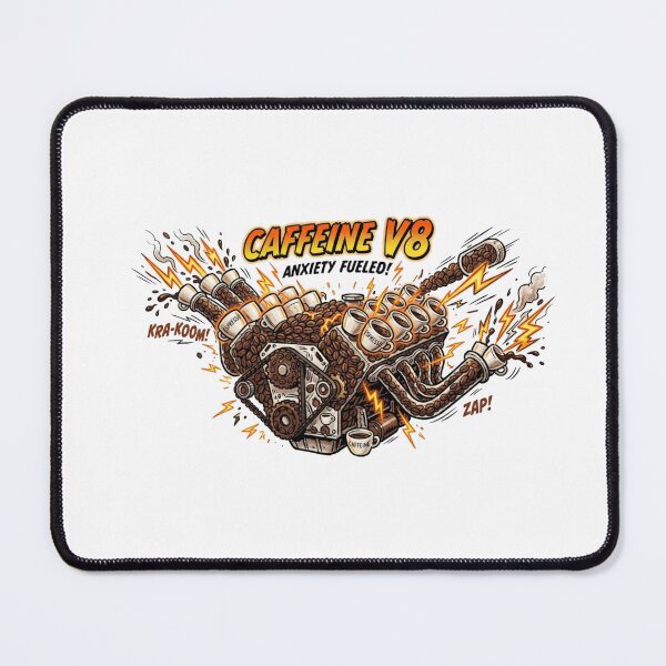 Item preview, Caffeine V8 Anxiety Fueled Funny Coffee Lover Shirt designed and sold by Maclaw200d.