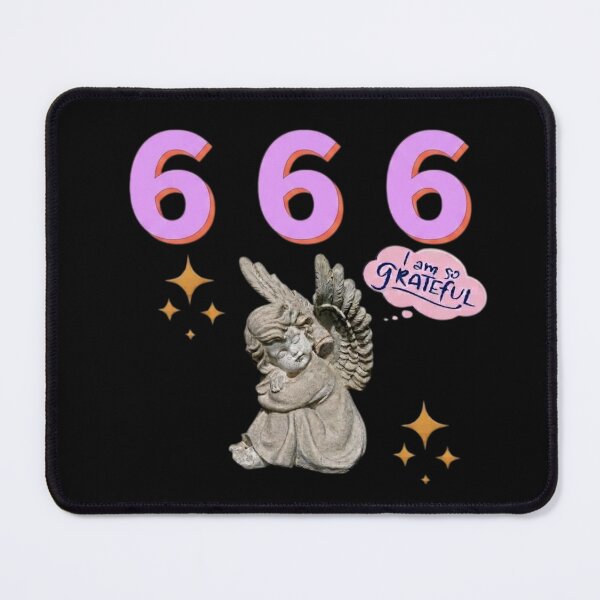 Item preview, 666 Angel Number Design | Aesthetic | Manifest | Manifestation | Grateful | Angels | Spiritual | Gratitude Journals | Pink |  tshirts, mugs, stickers, posters designed and sold by TeenLake.