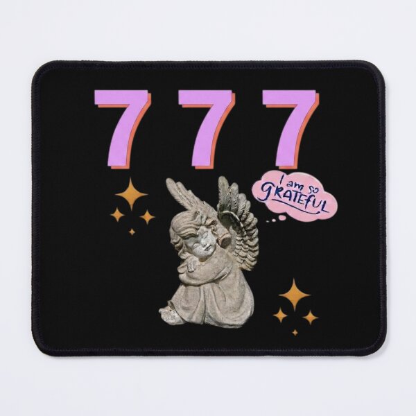 Item preview, 777 Angel Number Design | Aesthetic | Manifest | Manifestation | Grateful | Angels | Spiritual | Gratitude Journals | Pink |  tshirts, mugs, stickers, posters designed and sold by TeenLake.