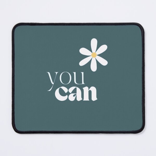 Item preview, You Can Daisy Flower Motivational Quote Aesthetic Typography designed and sold by BlackSyeth.