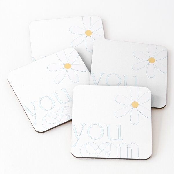 Item preview, You Can Daisy Flower Motivational Quote Aesthetic Typography designed and sold by BlackSyeth.