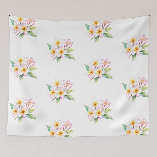 Item preview, Frangipani - floral print designed and sold by Pace & Layer.