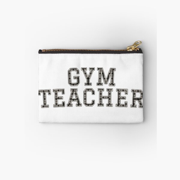 Item preview, Gym Teacher Black White Buffalo Check Varsity Letter designed and sold by Worn & Witty.