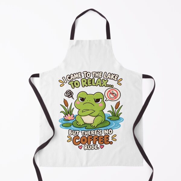 Item preview, Grumpy Frog Coffee Lover – Funny Lake Life Kawaii Cute Design designed and sold by JrNergal.
