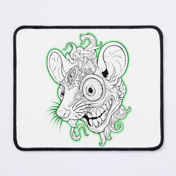 Item preview, Surreal Rat Tattoo Flash Art designed and sold by SiralyInk.