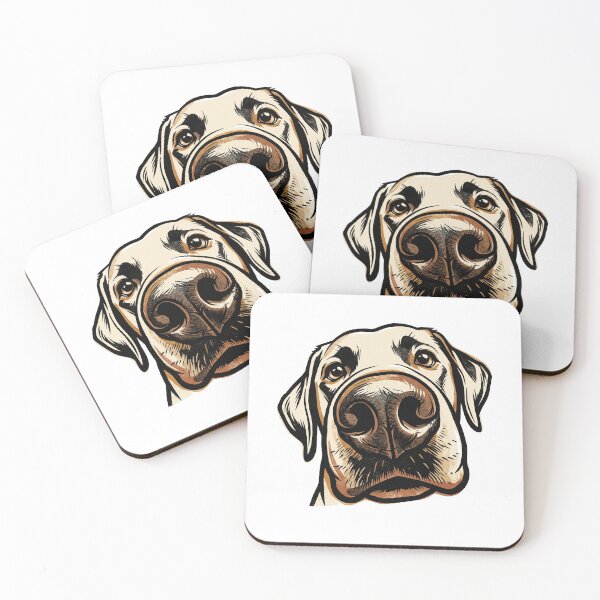 Item preview, Funny Labrador Boop The Snoot Close-Up - Yellow Lab Dog Lover Art designed and sold by mood-draftsman.
