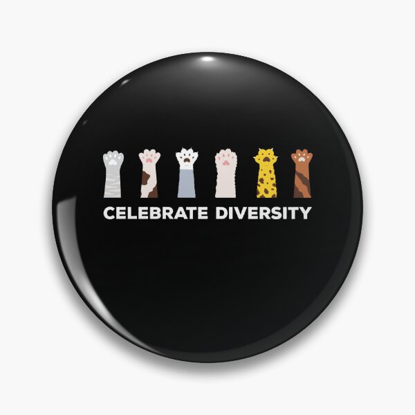 Item preview, Celebrate Diversity Cat Paws Diversity Cats Cat Lover designed and sold by Lenny Stahl.