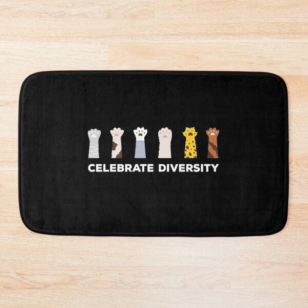 Item preview, Celebrate Diversity Cat Paws Diversity Cats Cat Lover designed and sold by Lenny Stahl.