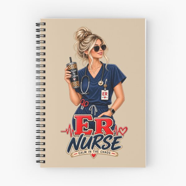 Item preview, ER Nurse – Calm in the Chaos | Caffeine & Leopard Nurse designed and sold by HO•Designs.