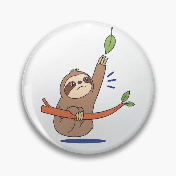Item preview, Lazy Sloth Trying His Best designed and sold by Catchy-Couture.